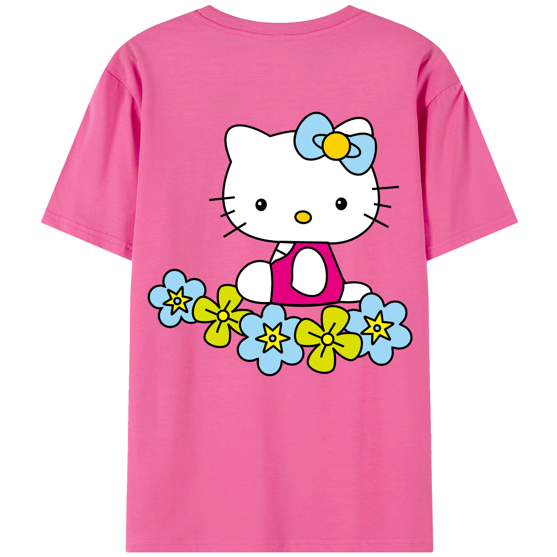 （画像用） Hello Kitty ハローキティ レディース半袖Tシャツ(バックプリント)